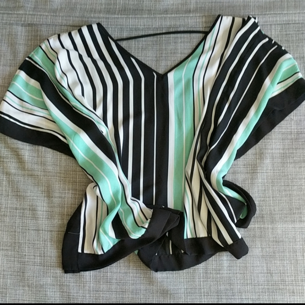 A. Byer cold shoulder poncho blouse